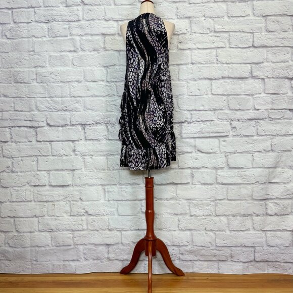 IRO Frigye Black Silk Stained Glass Print Mini Dress - Picture 2 of 6